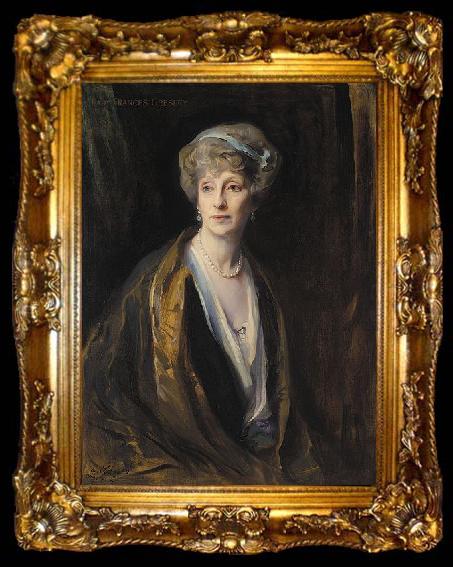 framed  Pataky, Laszlo Lady Frances Gresley, ta009-2